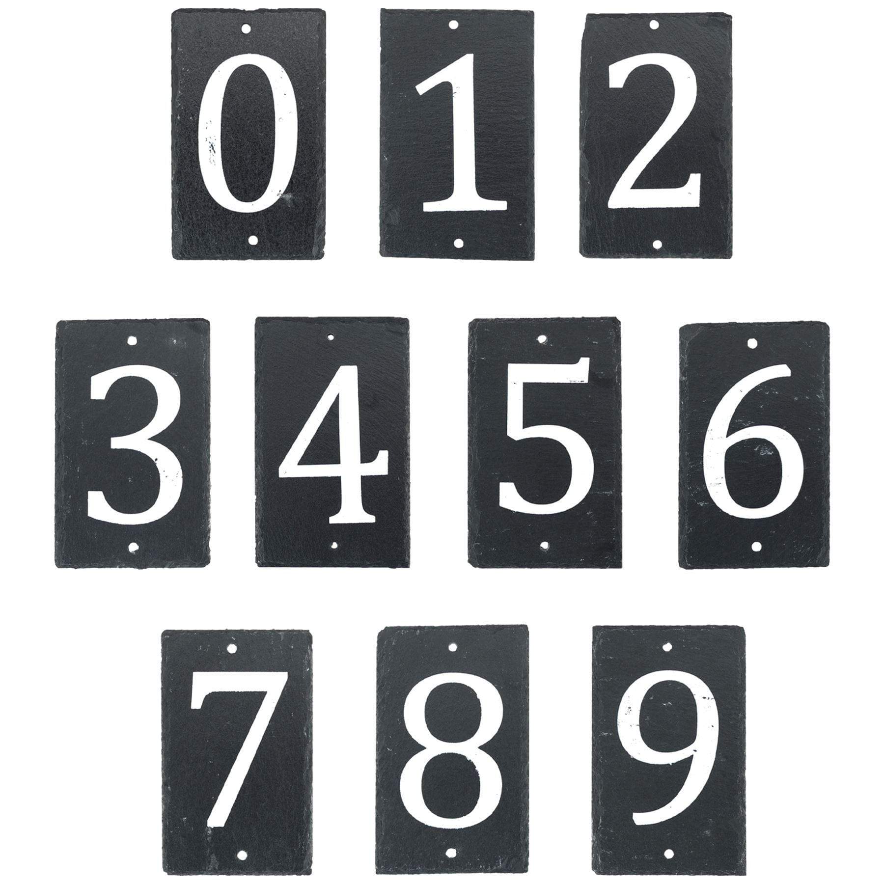 Number 3 Slate House Sign