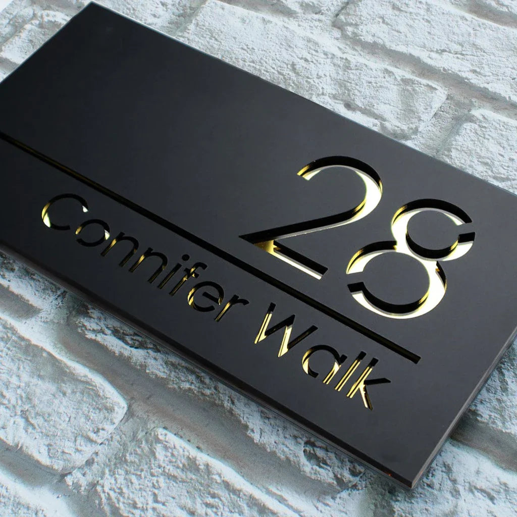 Customized Sign Outdoor House Numbers Plate