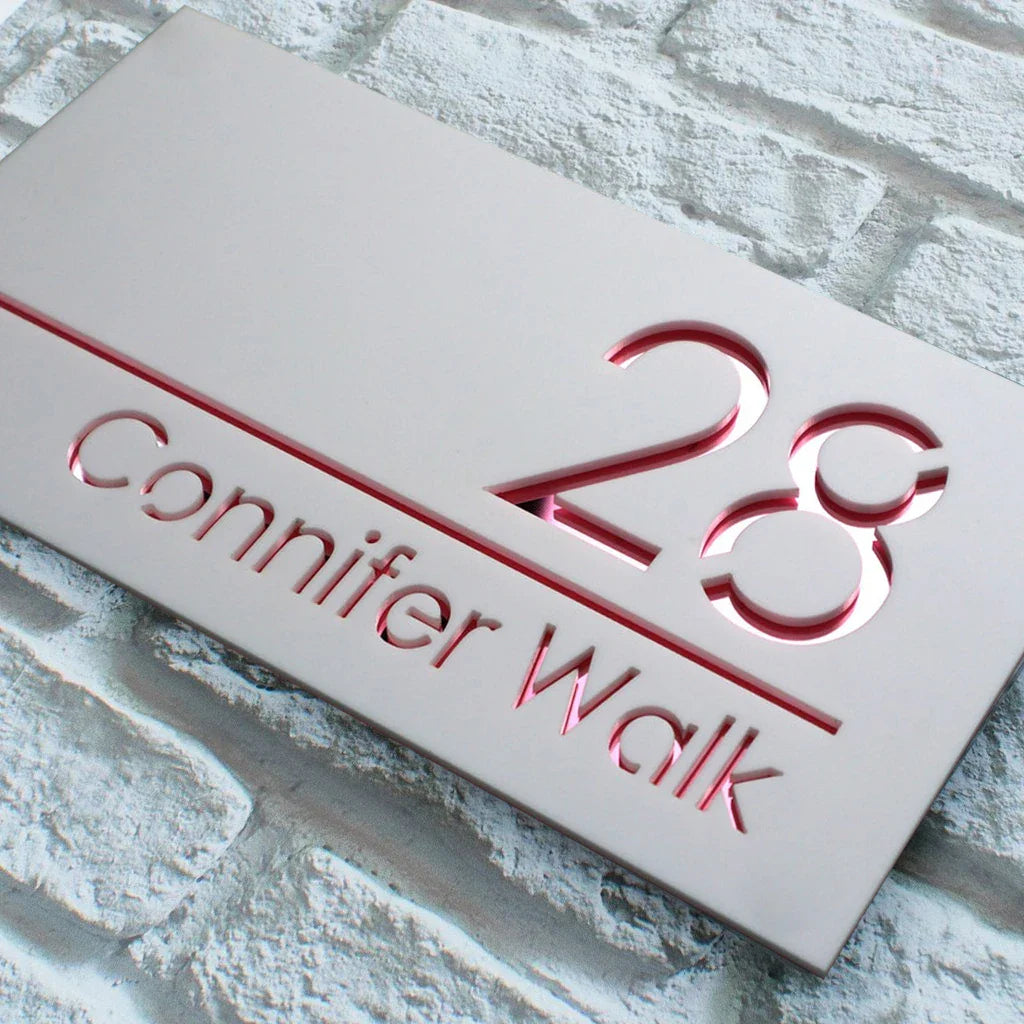 Customized Sign Outdoor House Numbers Plate