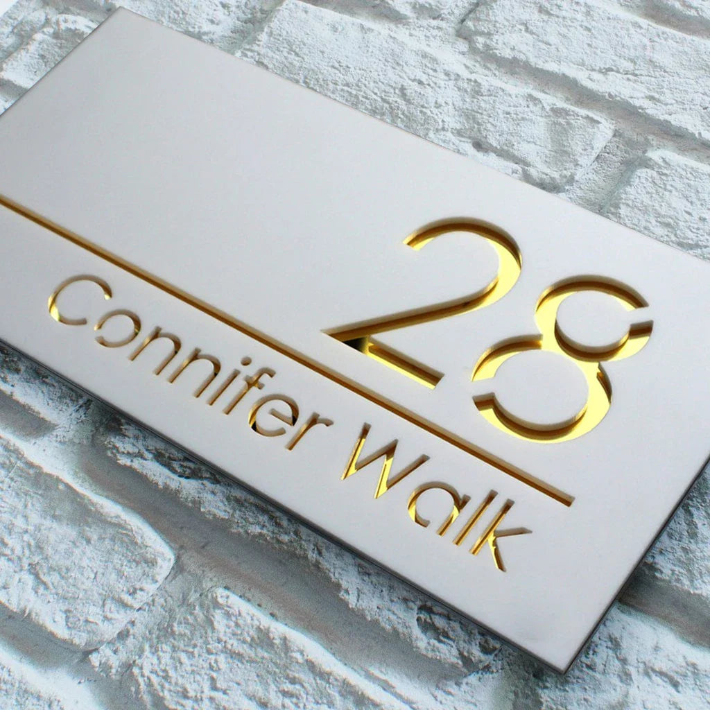 Customized Sign Outdoor House Numbers Plate